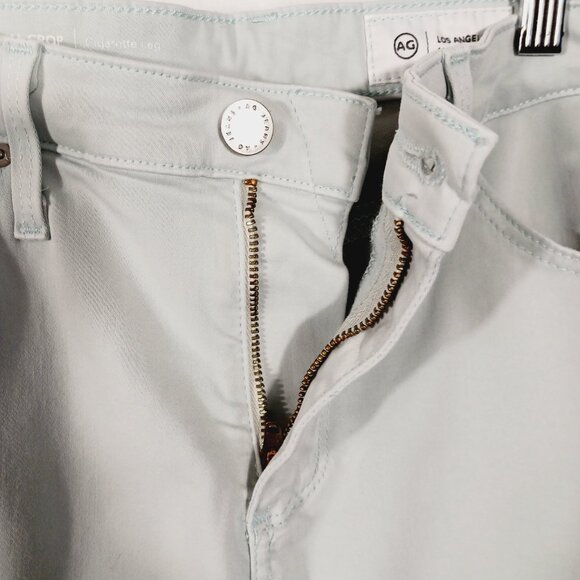 AG, Prima Crop Cigarette Leg, Mint Jeans, Size 28R, Mid Rise, Slim Fit - Picture 3 of 15